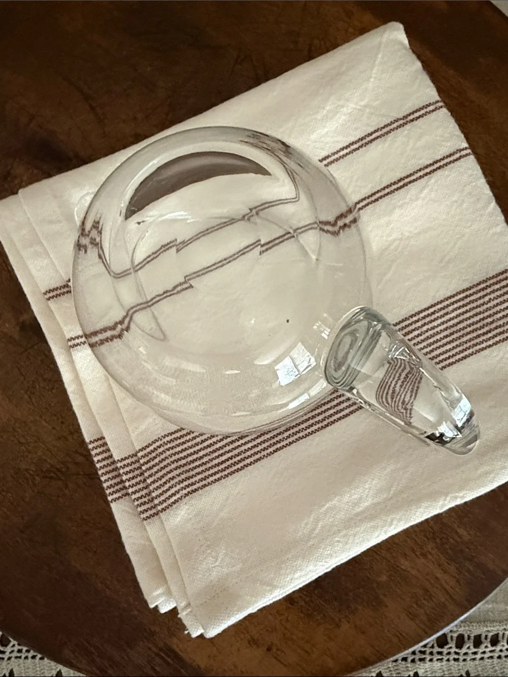 VTG | Crate&Barrel Deluxe Glass Gravy/Sauce Boat